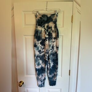 Young Fabulous & Broke Blue and Cream Tie-Dye Joggers